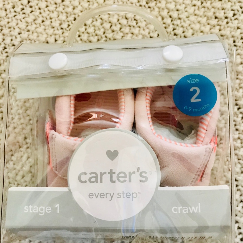 6 - 9 months, Cutie Pink Baby Girl Shoes.